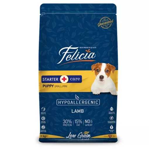 Felicia Hipoalerjenik Kuzu Etli Küçük Irk Yavru Köpek Maması0