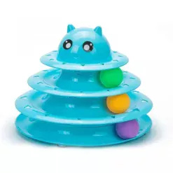 3 Katlı Kedi Başlı Kedi Oyuncağı0
