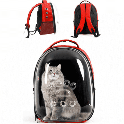 Astronot Şeffaf Kedi ve Köpek Taşıma Çantası0