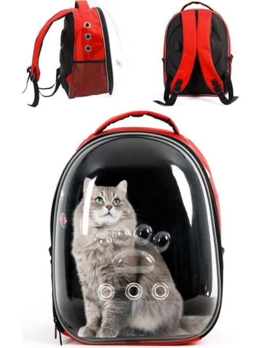 Astronot Şeffaf Kedi ve Köpek Taşıma Çantası0