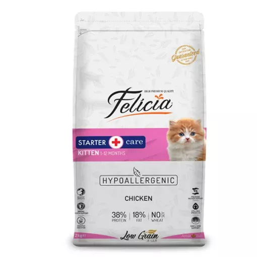 Felicia Hypoallergenic Tavuklu Düşük Tahıllı Yavru Kedi Maması0