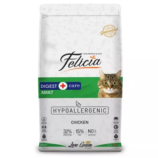 Felicia Hypoallergenic Tavuklu Düşük Tahıllı Yetişkin Kedi Maması0