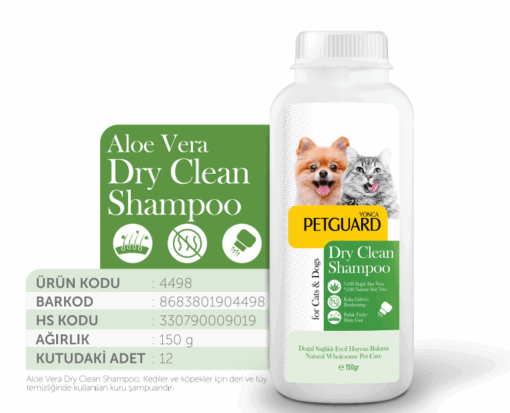 petguard-kedikopek-aloe-vera-toz-sampuani